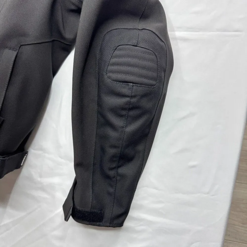 Joe Rocket Touring Jacket Men 2XL Black CE Level 2 Armor Removable Quilted Liner